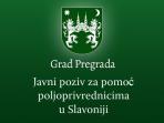Javni poziv za pomoć poljoprivrednicima na poplavljenim područjima Slavonije